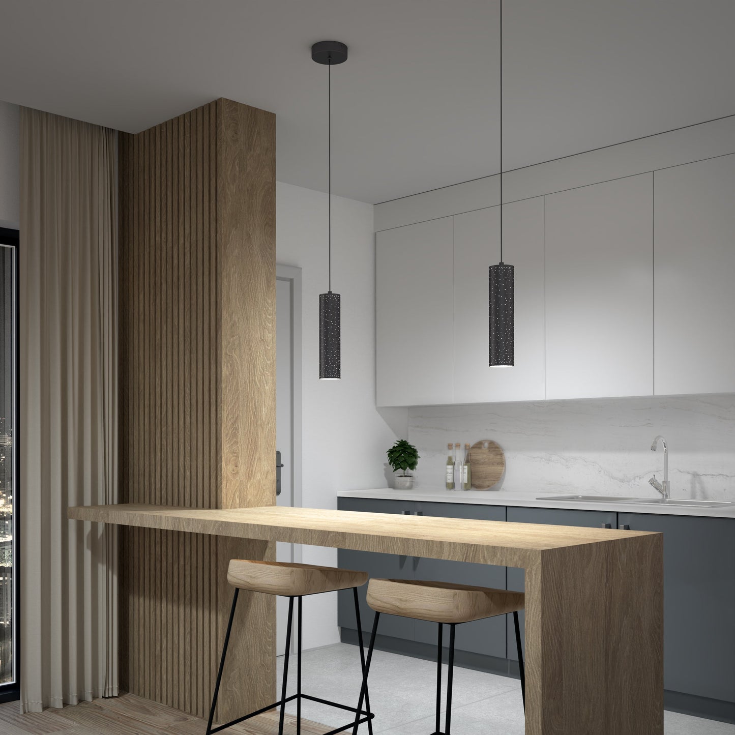 Cosmic modern LED pendant light 3 CCT
