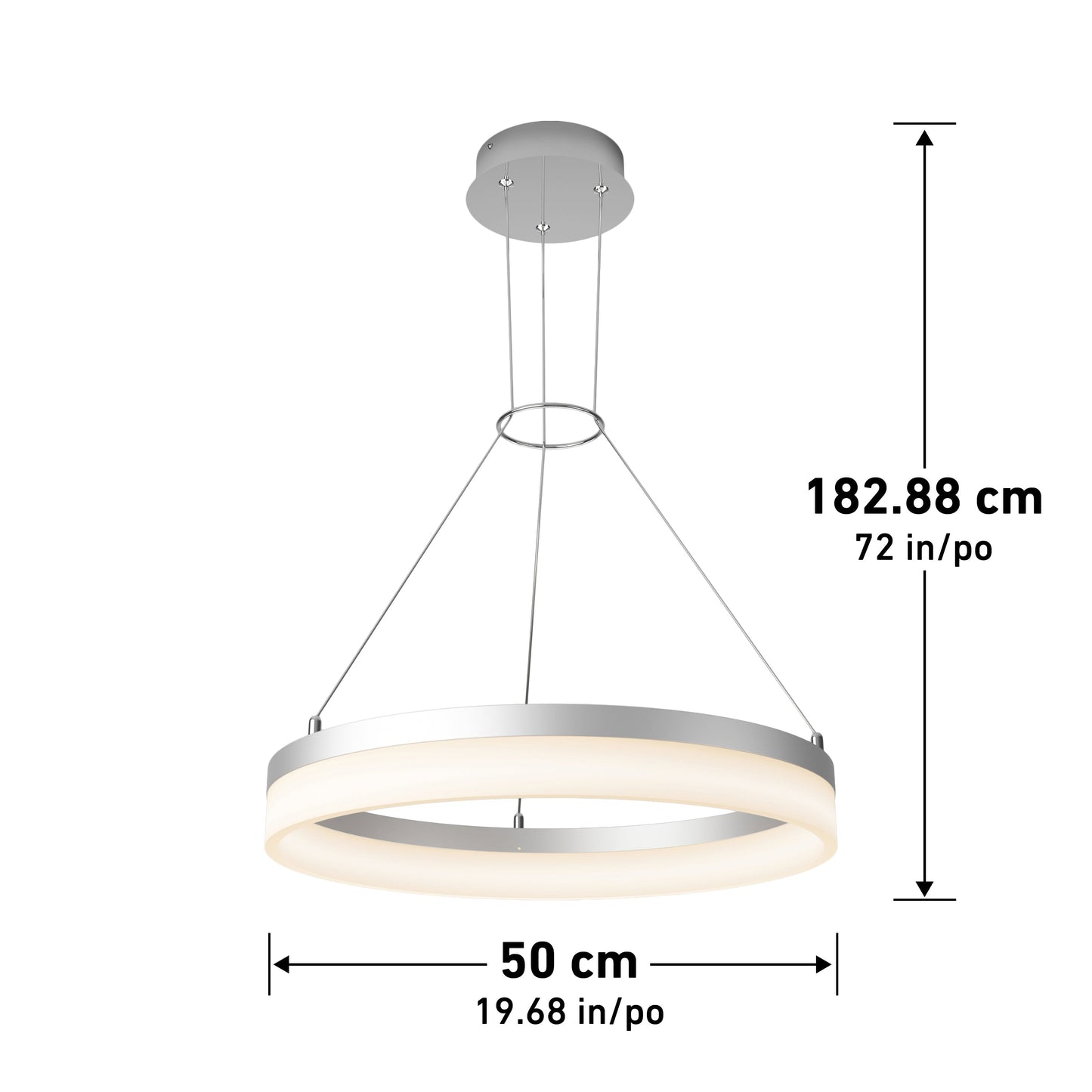 Optical LED pendant light 3 CCT