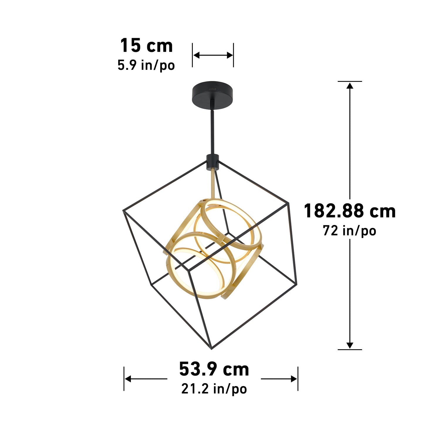 Oxion 1-light LED pendant