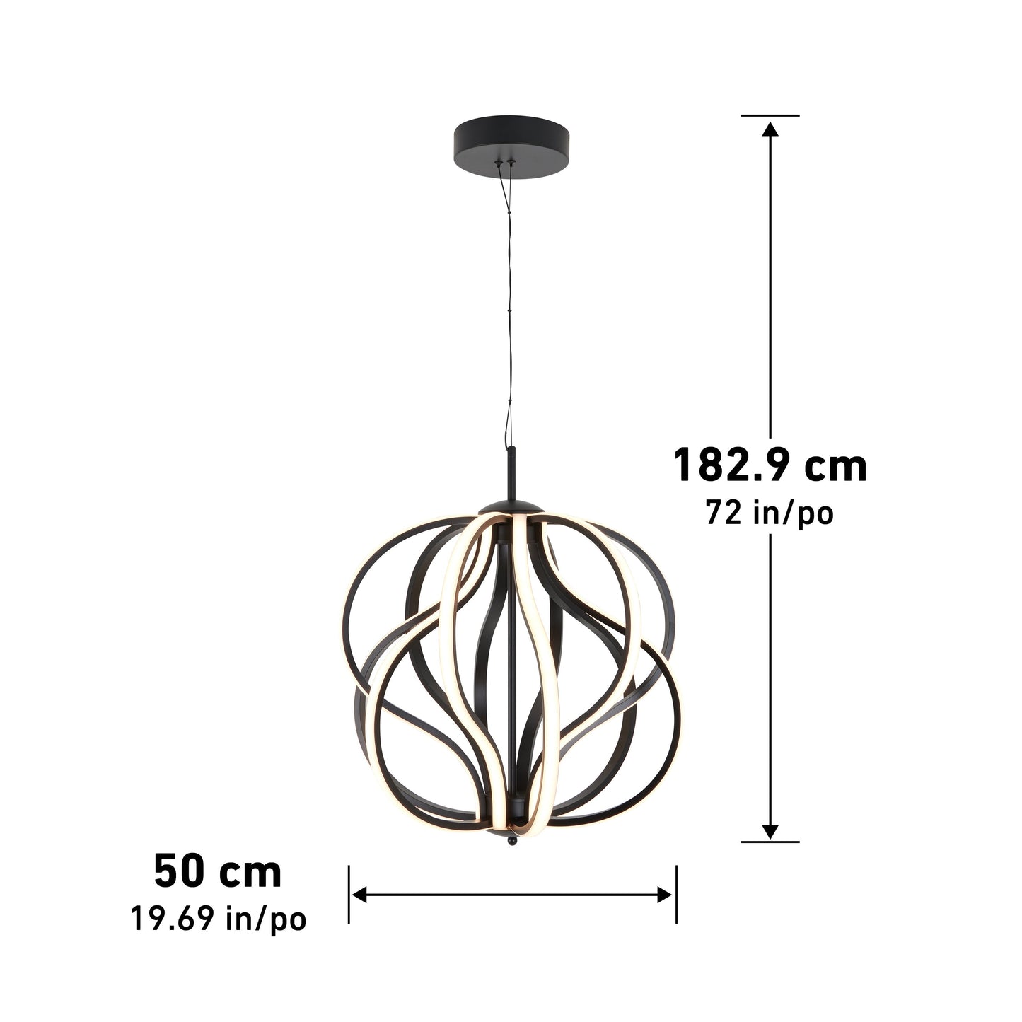 Meridian LED pendant light