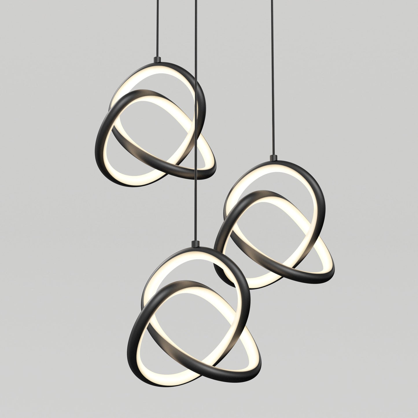 Zephyr 3-light LED pendant