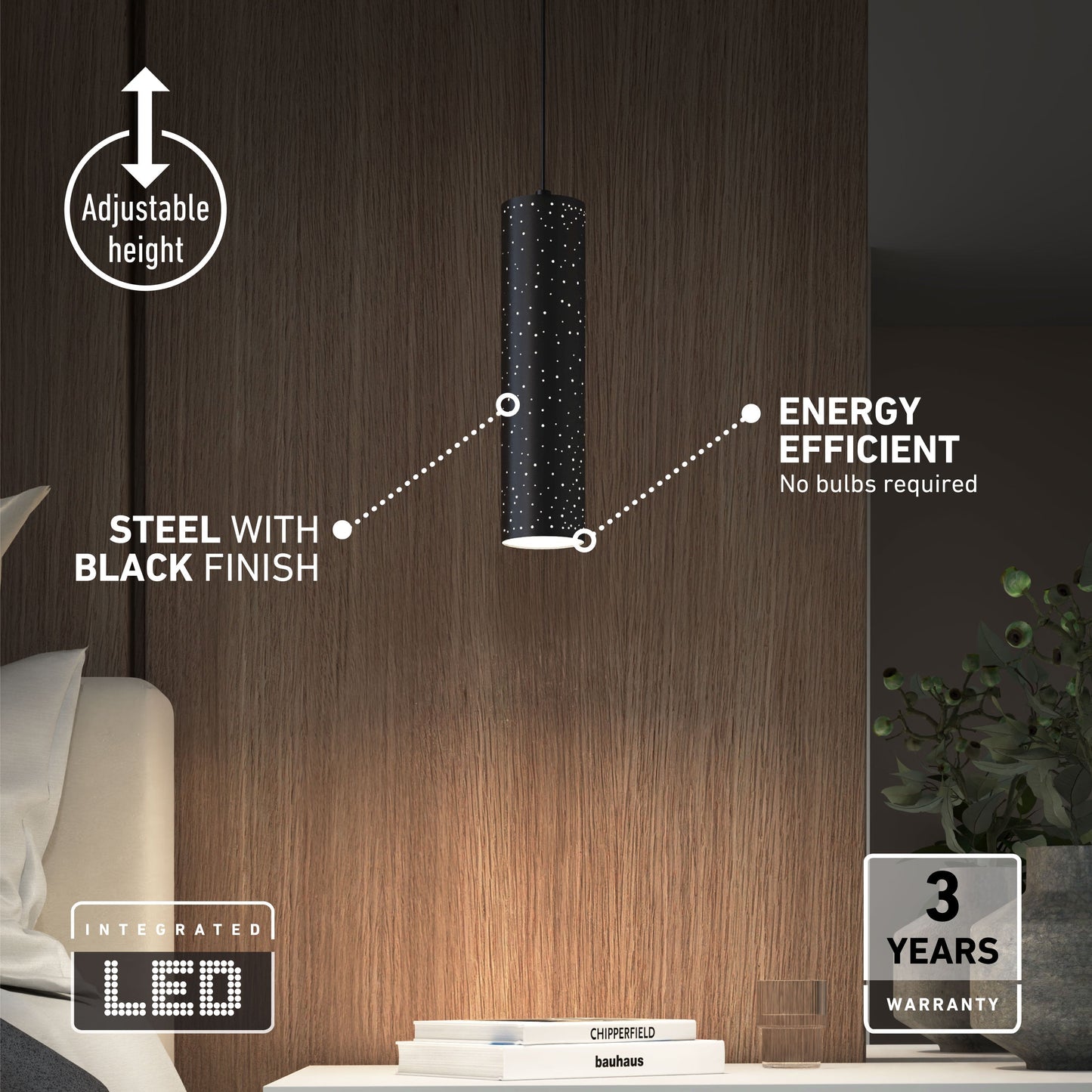 Cosmic modern LED pendant light 3 CCT
