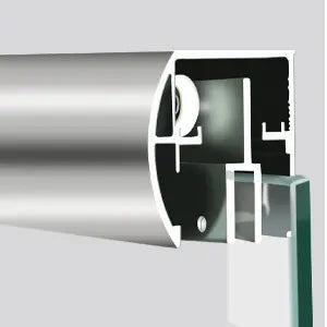 Semi-frameless Bypass Sliding Shower Doors