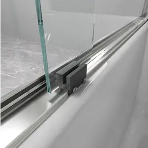 Semi-frameless Bypass Sliding Shower Doors