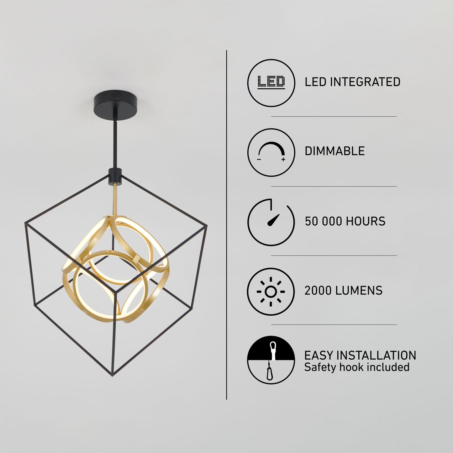 Luxury LED pendant light