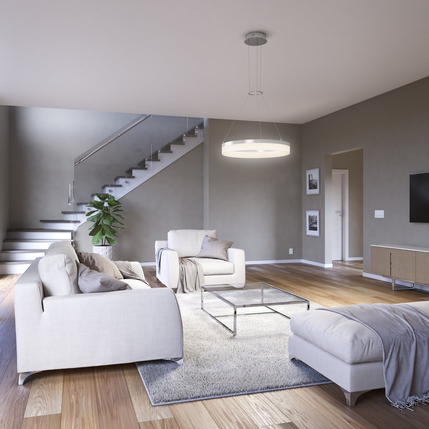Optical LED pendant light 3 CCT