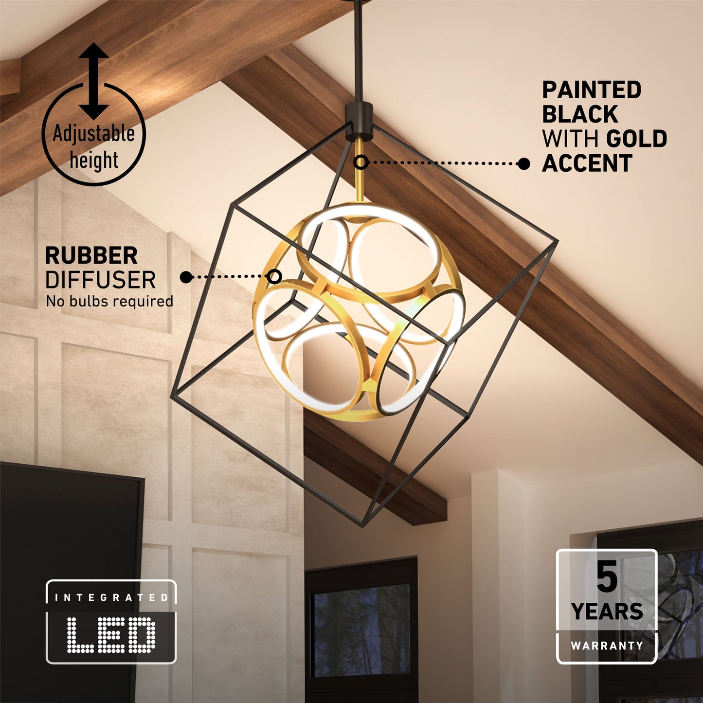 Luxury LED pendant light