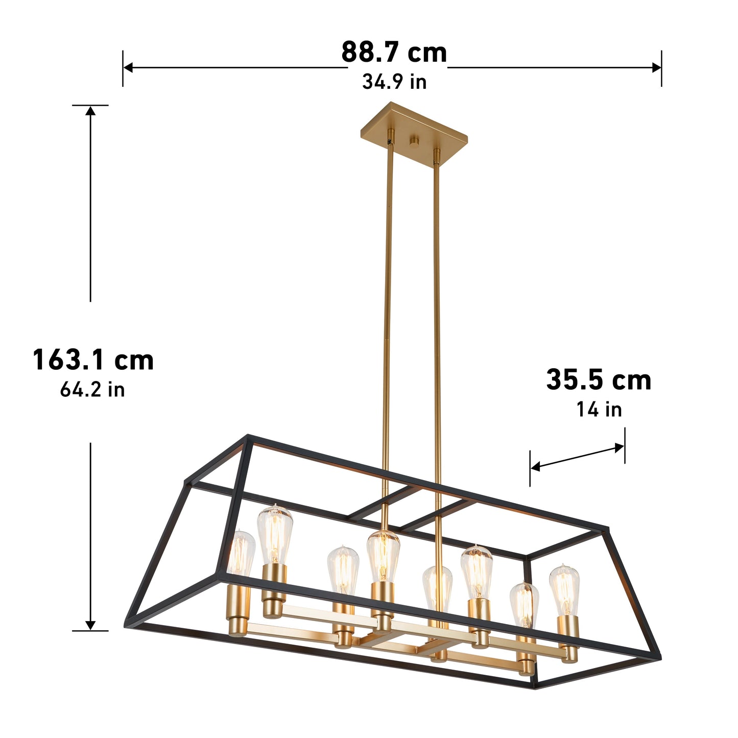Carter Long 8-light Chandelier