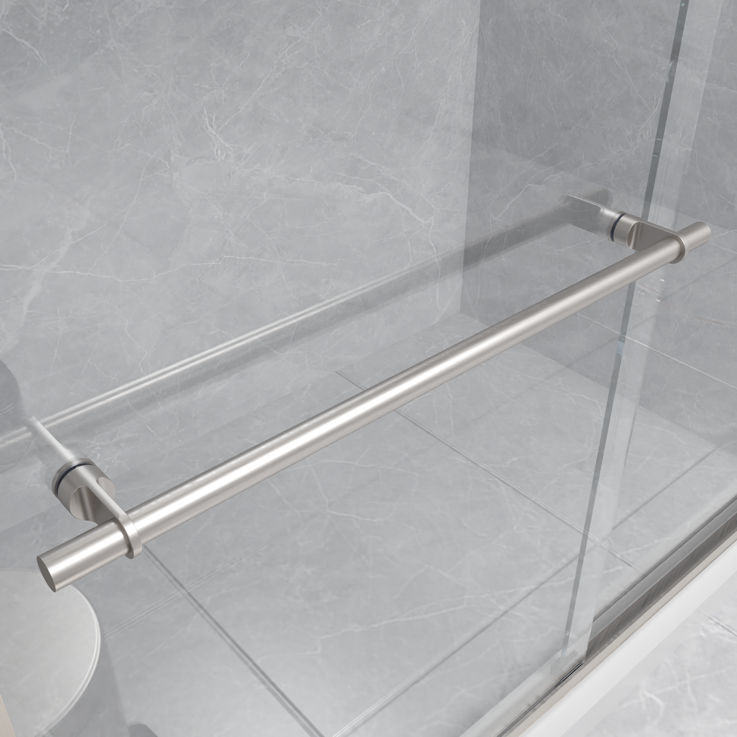 Semi-frameless Bypass Sliding Shower Doors