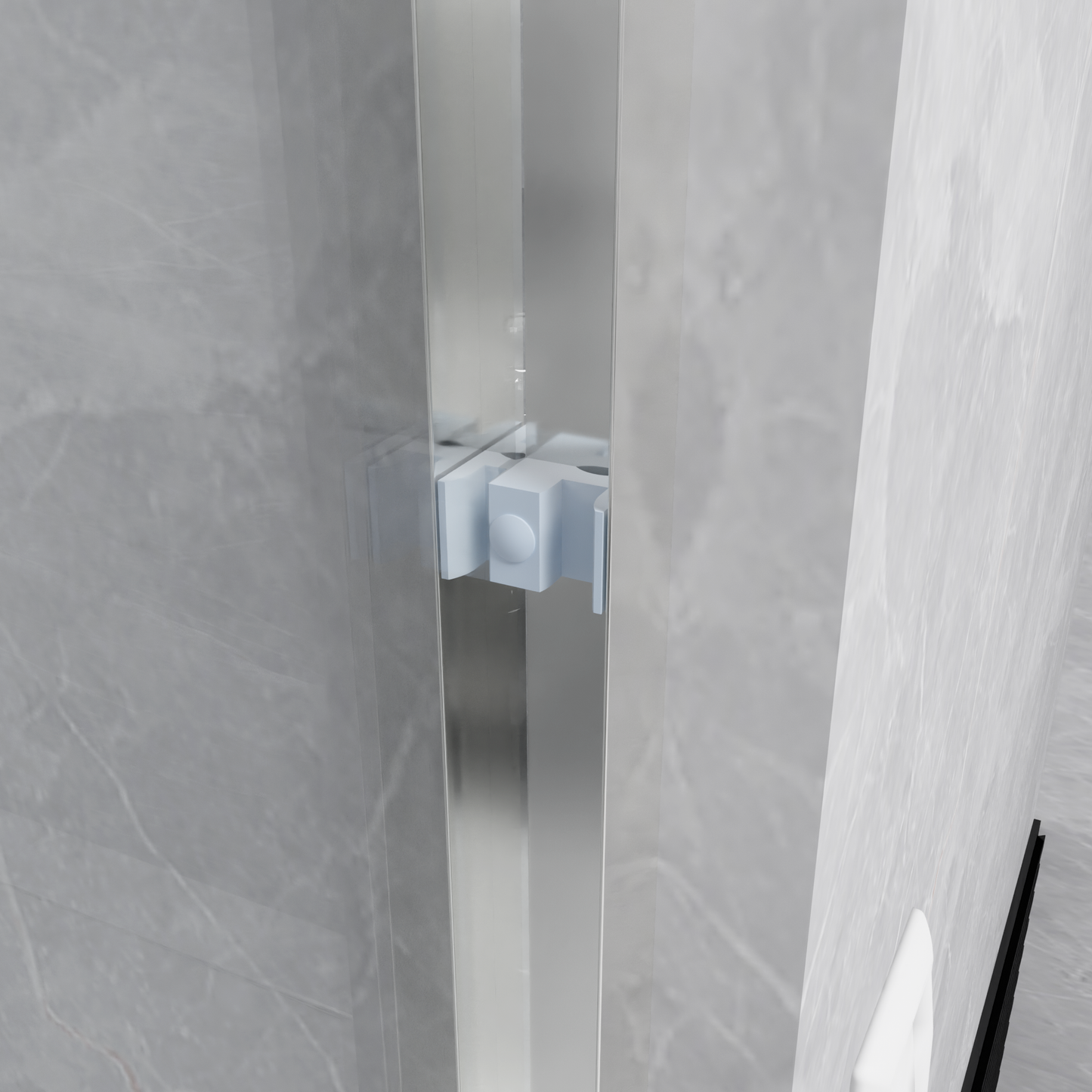 Semi-frameless Bypass Sliding Shower Doors