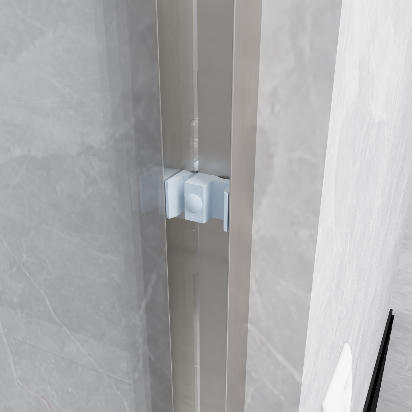 Semi-frameless Bypass Sliding Shower Doors