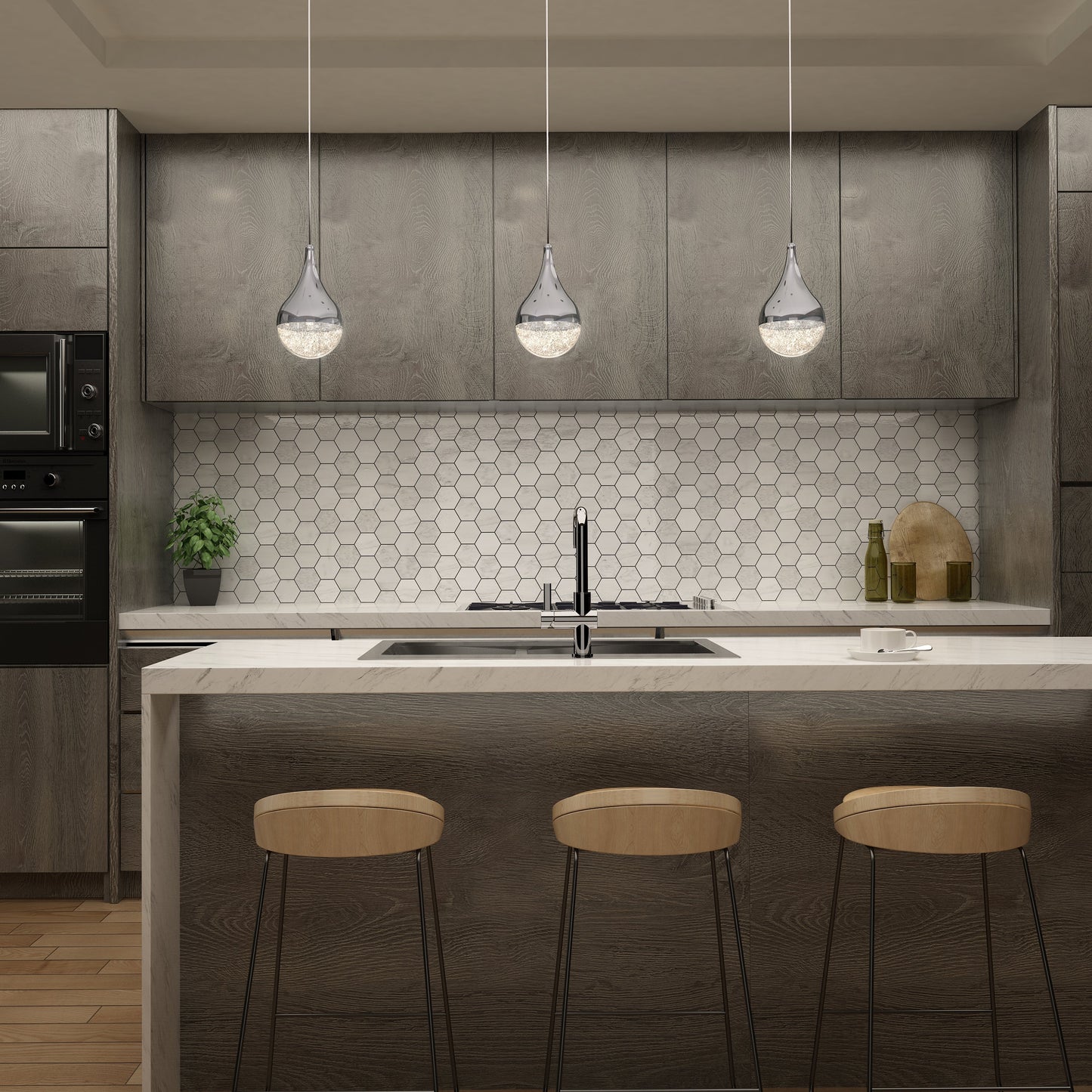 Glitzer LED pendant light