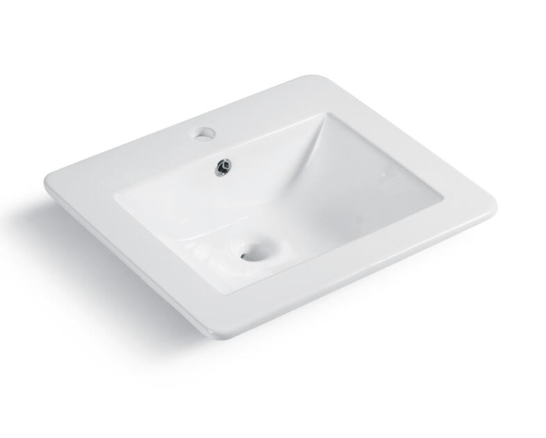 AS217 21.25” x 18.5” x 7.25” Topmount Lavatory Porcelain Sink