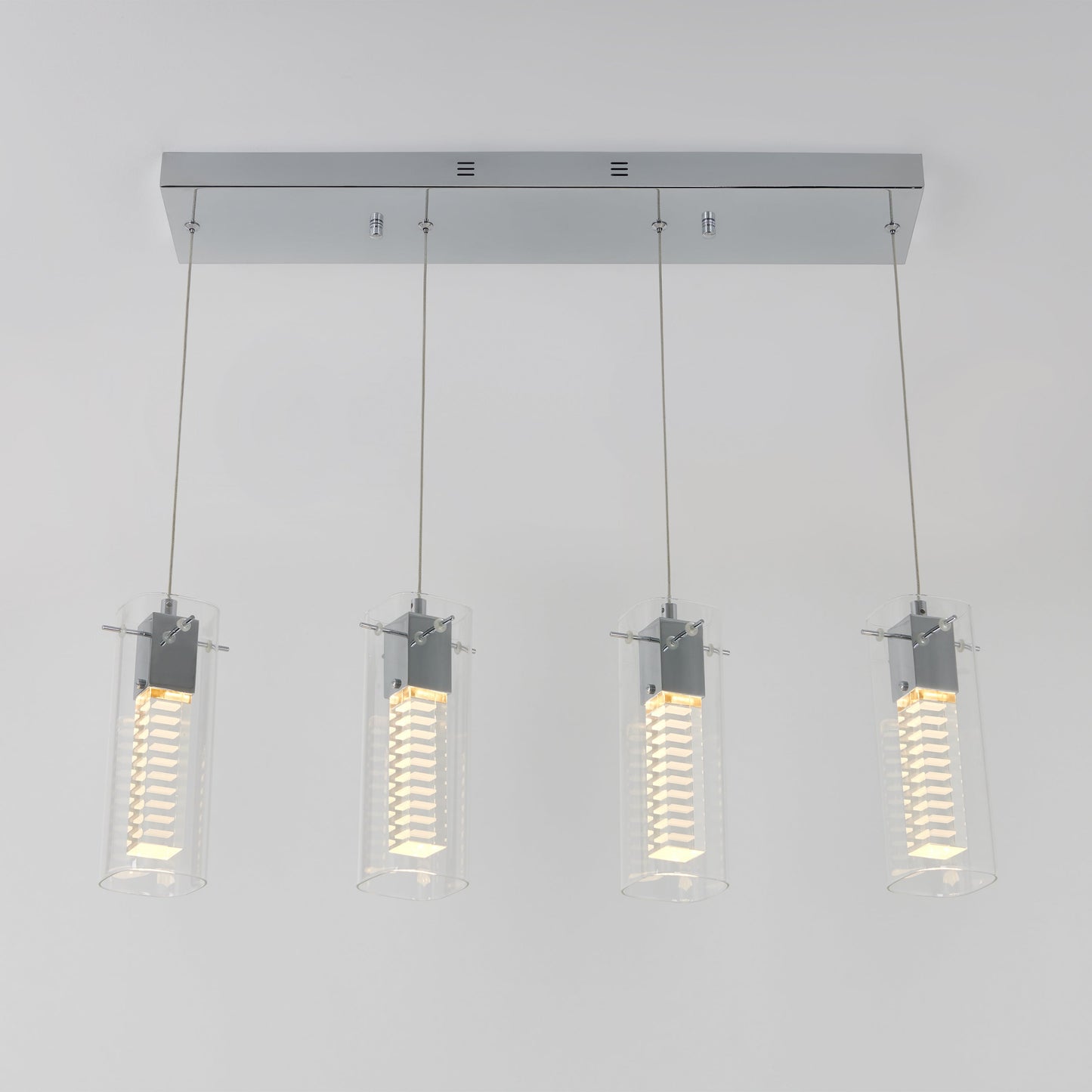 Hologram 4-light LED pendant