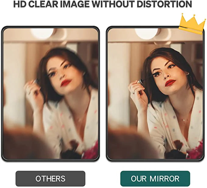 W36 x H60" Square LED Black Wall Mirror for Bathroom for over sink,Silver B15090