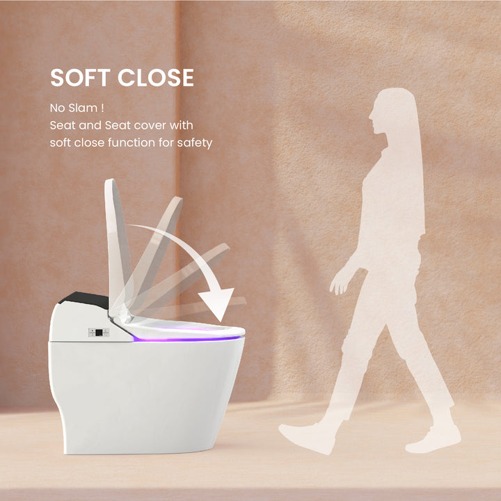 Smart Bidet Toilet with Auto Flushing TCB-8100B - White