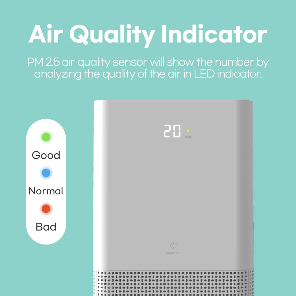 Air Purifier With Cypress Wood (White)