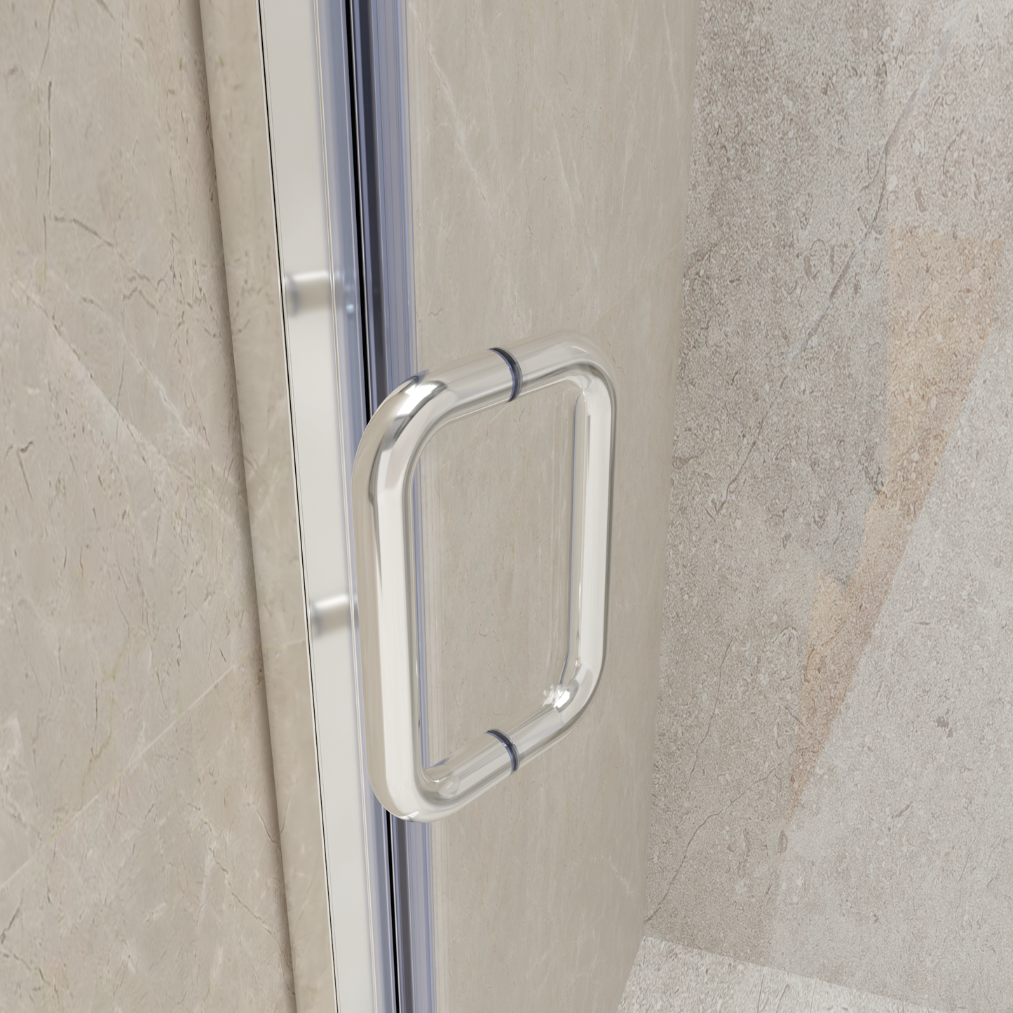 Semi-frameless Round Corner Sliding Shower Enclosures
