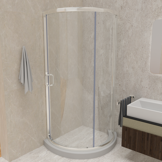 Semi-frameless Round Corner Sliding Shower Enclosures