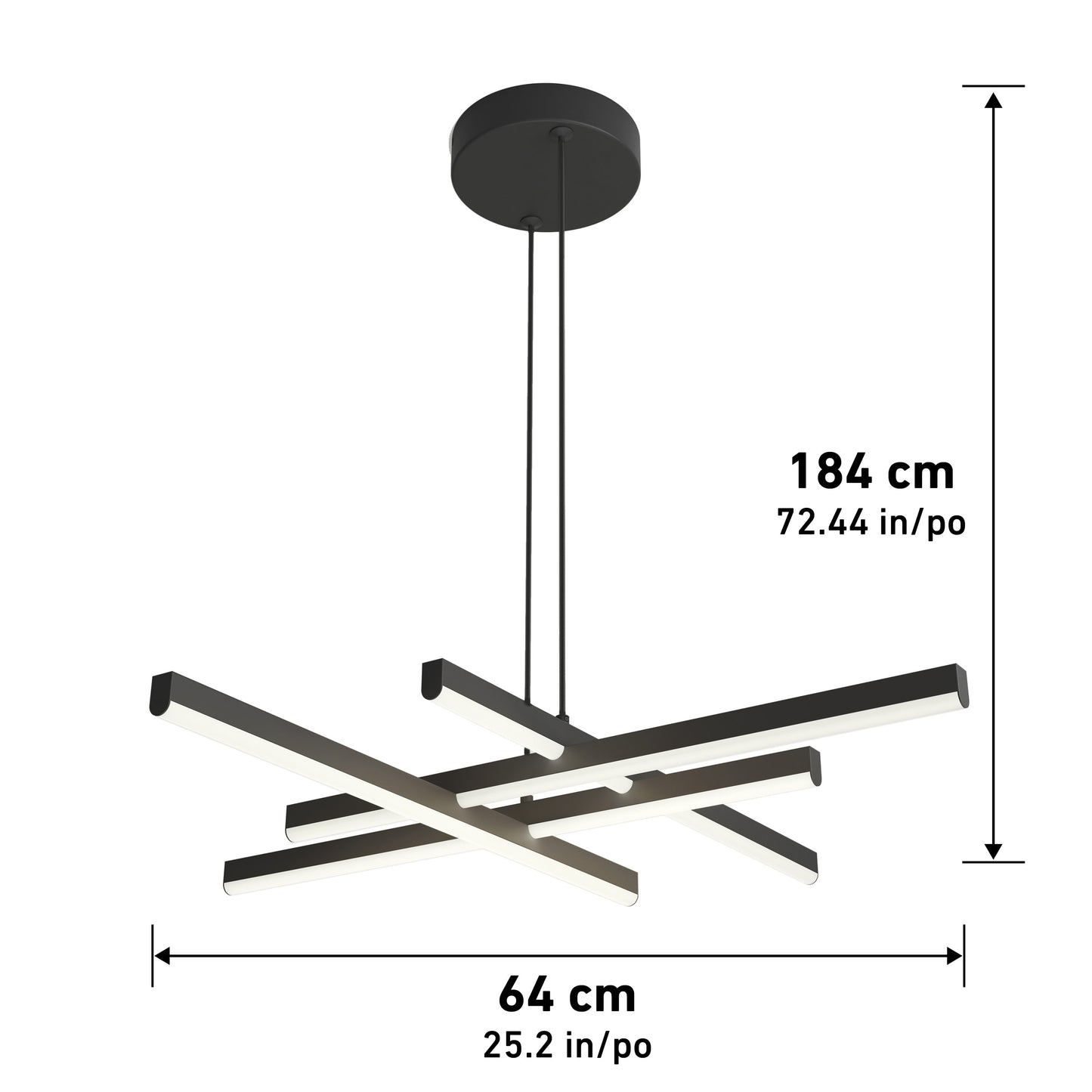 Grid LED pendant light