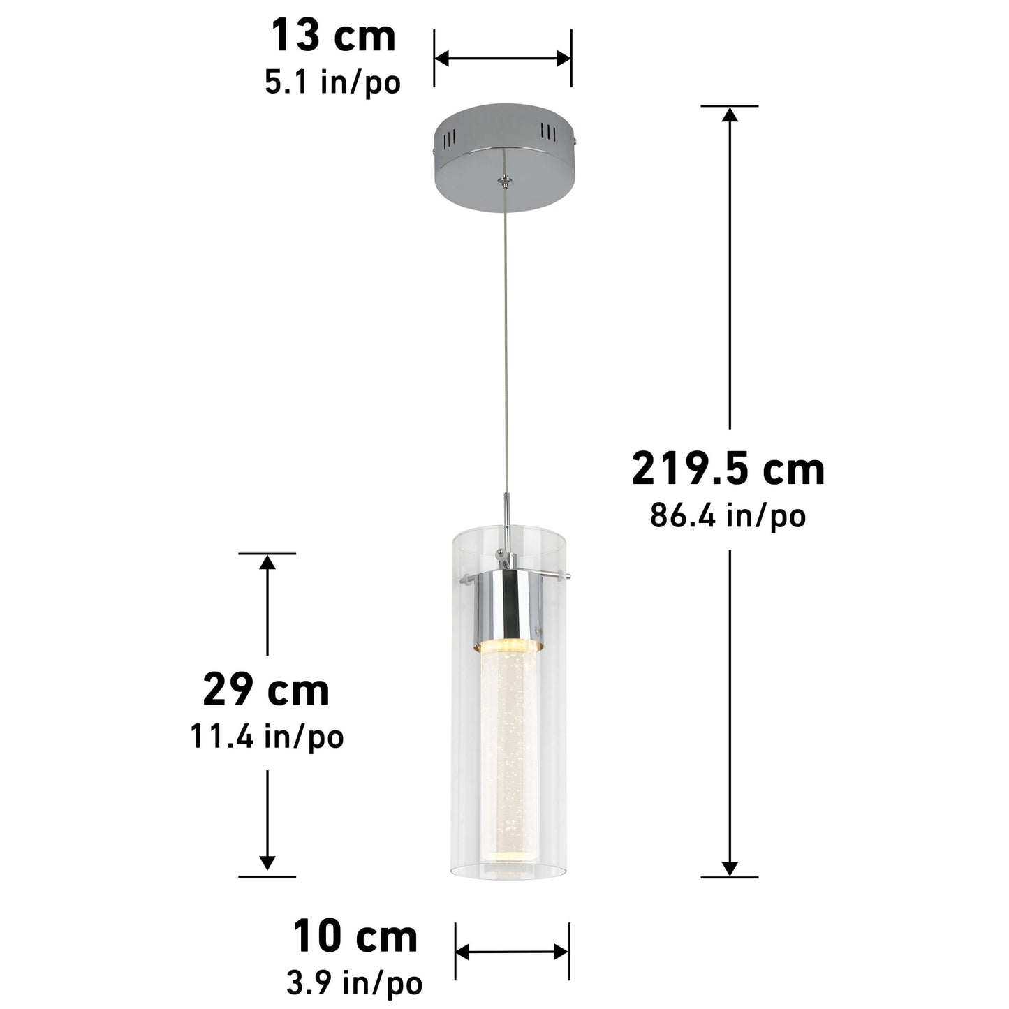 Essence LED pendant light