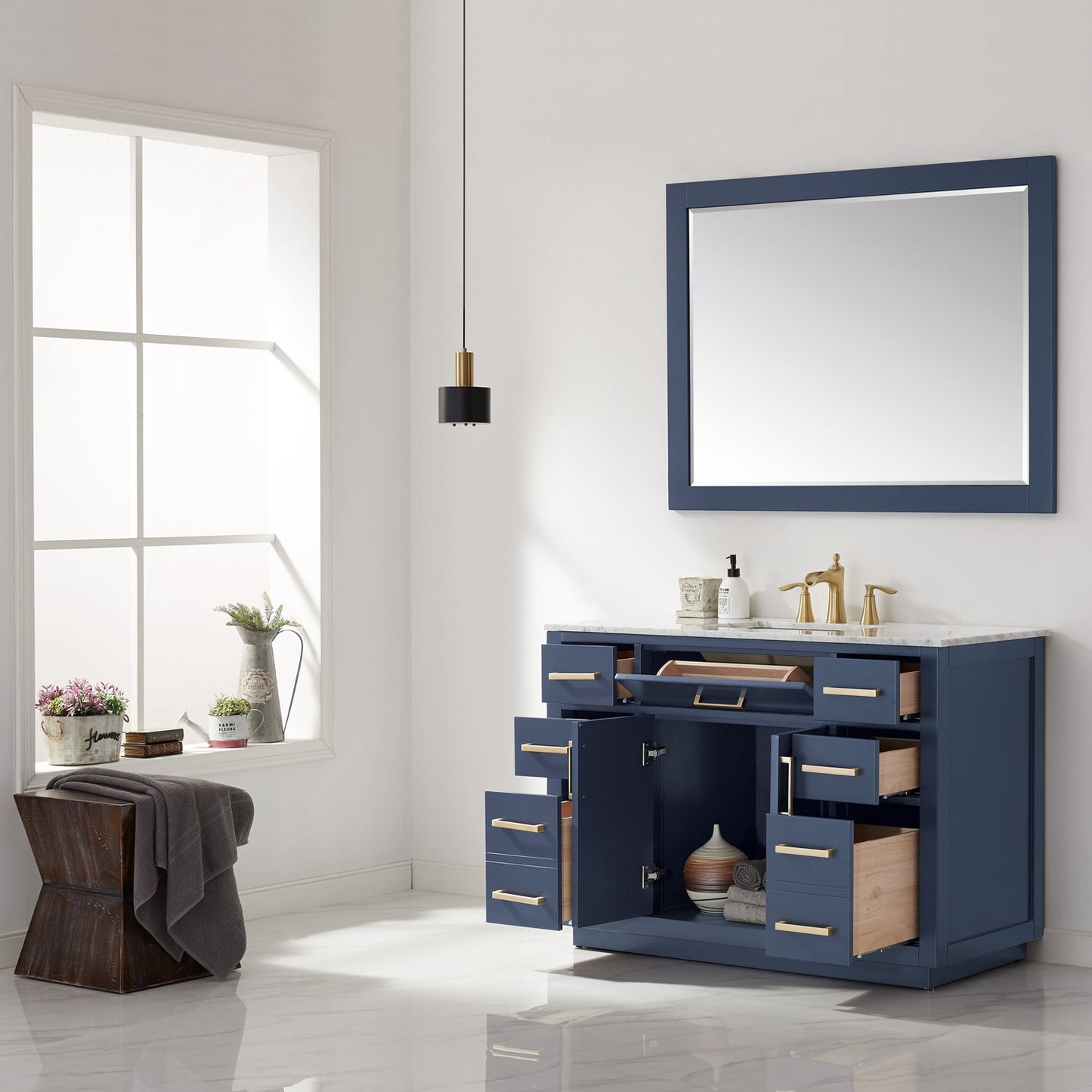 Ivy 48" Single Bathroom Vanity Cabinet Only