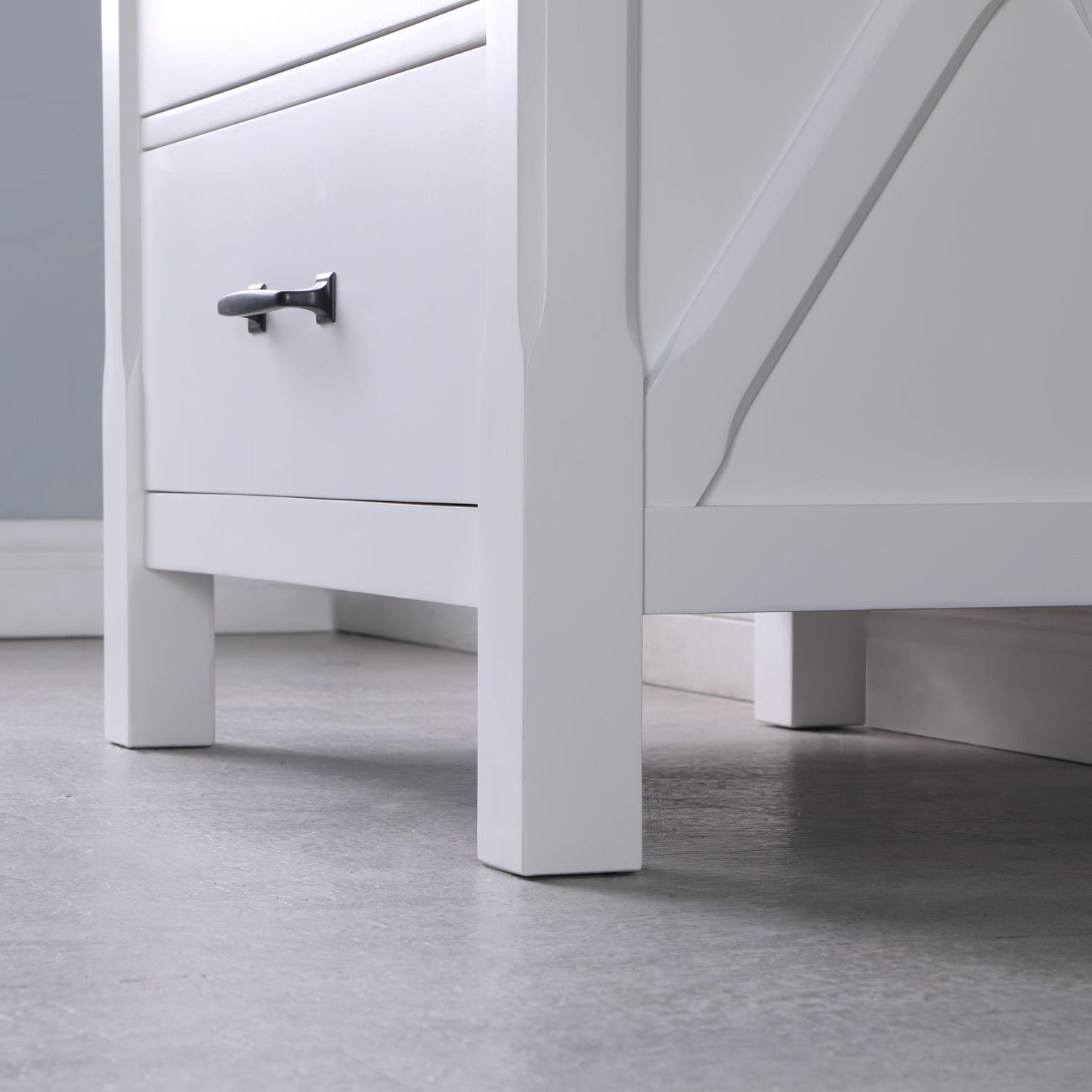 Maribella 30" Single Bathroom Vanity Set with Carrara White Marble Countertop