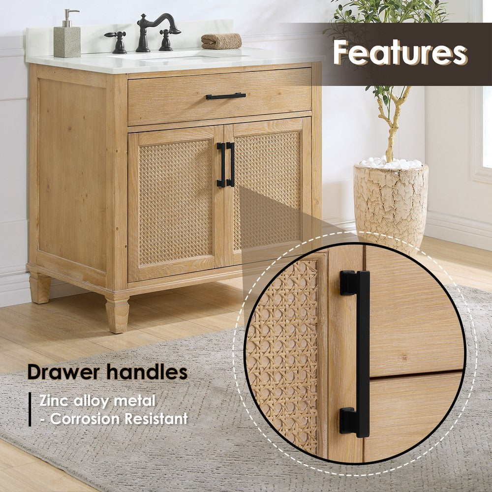 560036-WF-CWQ-NM Solana 36 Inch Single Sink Bathroom Vanity