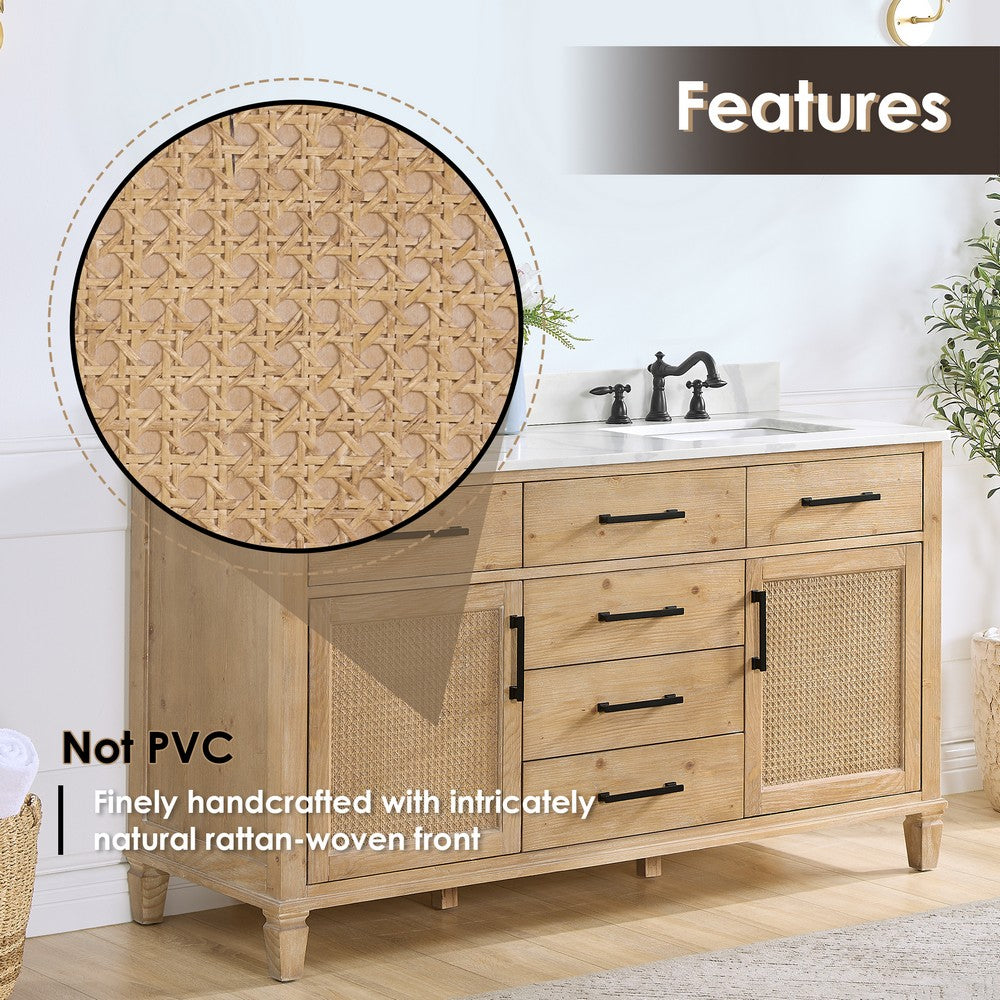 560060-WF-CWQ-NM Solana 60 Inch Double Sink Bathroom Vanity