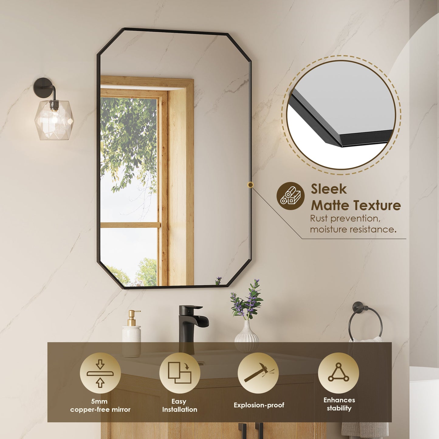 Solara 24" Single Bathroom Vanity in Weathered Fir with White Ceramic Intergated Sink