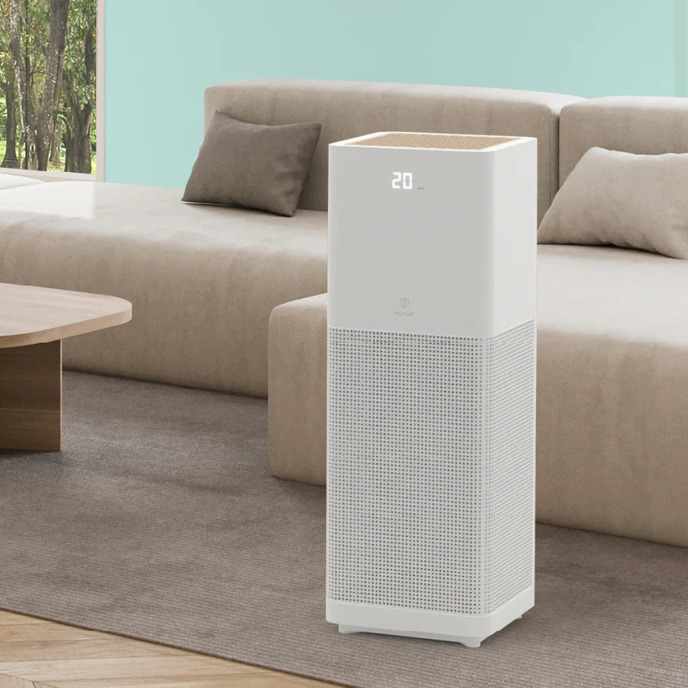 Air Purifier With Cypress Wood (White)