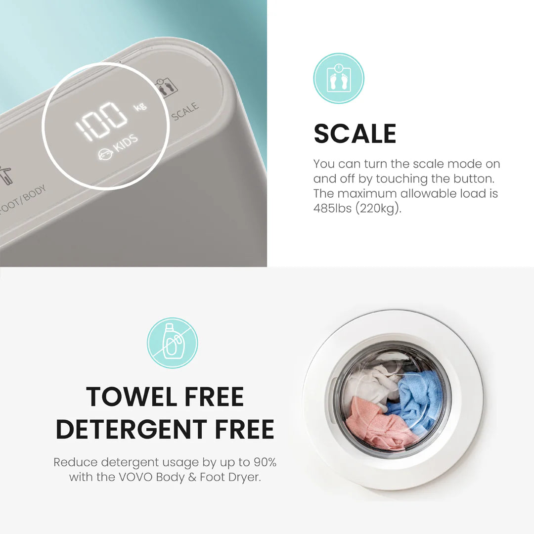 Foot & Body Dryer - Gray
