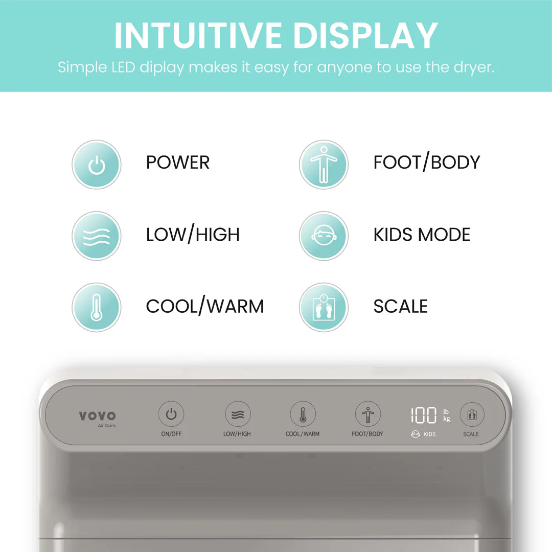 Foot & Body Dryer - Gray