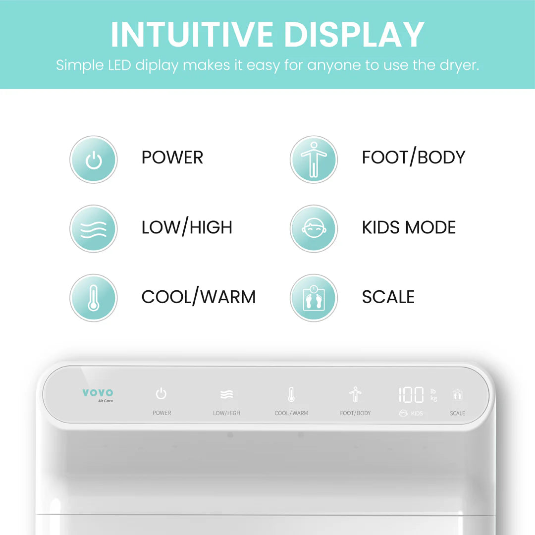 Foot & Body Dryer - White