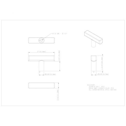 Dominique Cabinet "T" Knob