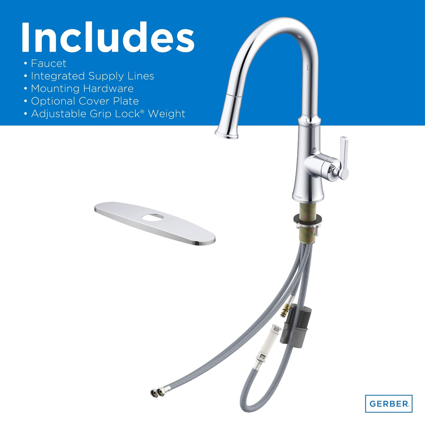 Northerly™ Single Handle Pull-Down Kitchen Faucet