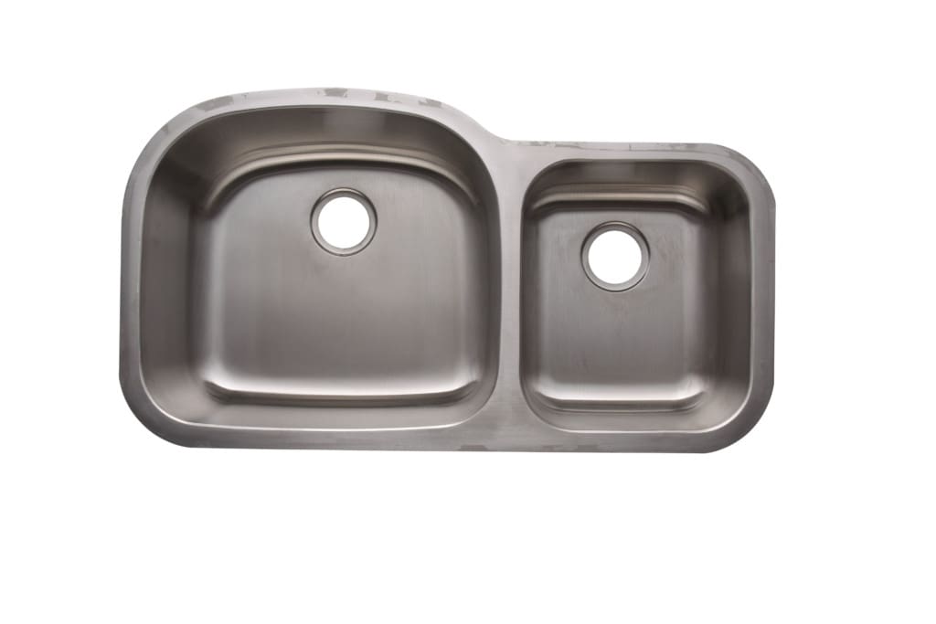AS104 37.5″ x 20.67″ x 9″/7″ 18G Double Bowl Undermount Deluxe Stainless Steel Kitchen Sink