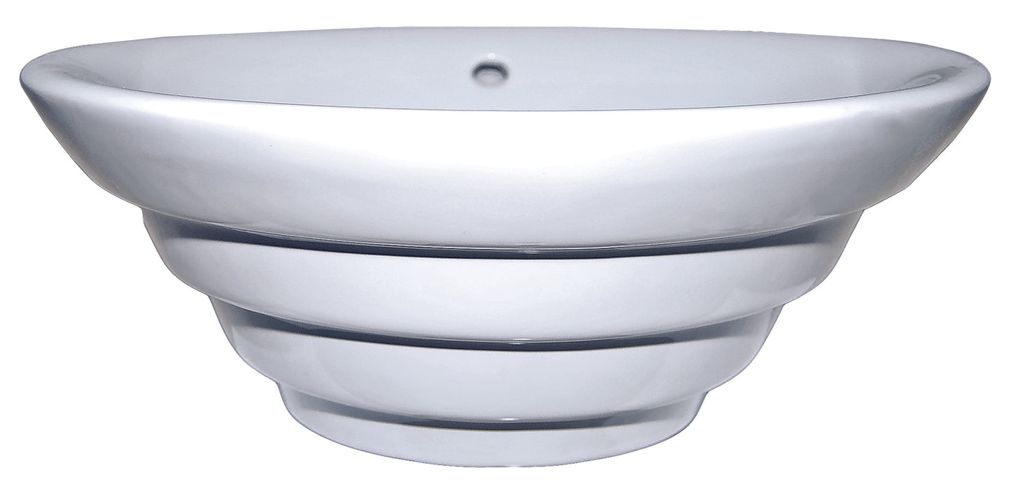AS213 18.5″ Diameter x 7″ Vessel Lavatory Porcelain Sink