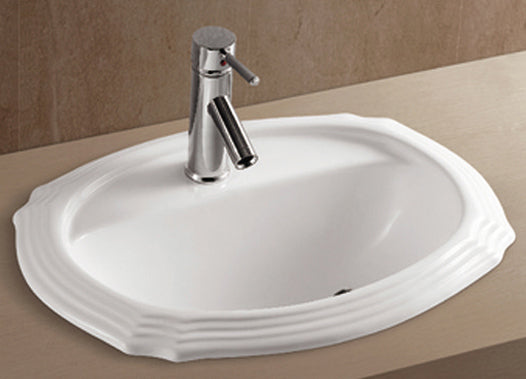 AS221 23.6″ x 19.3″ x 8.7″ Topmount Lavatory Porcelain Sink