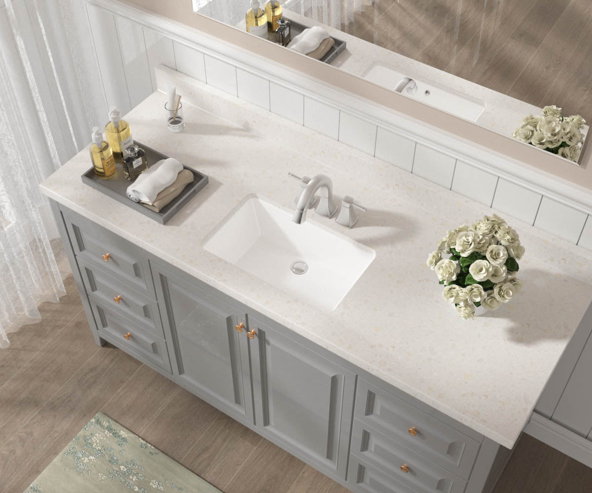 AS223 21″ x 13.5″ x 7″ Undermount Lavatory Porcelain Sink