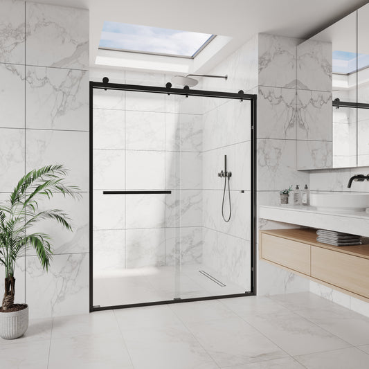 CS Series Semi Frameless Bypass Sliding Shower Doors