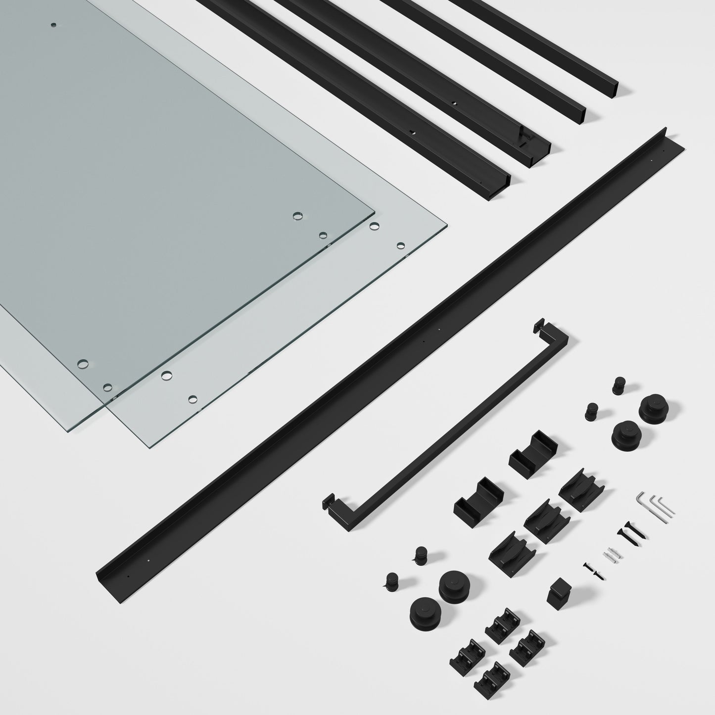 CS Series Semi Frameless Bypass Sliding Shower Doors
