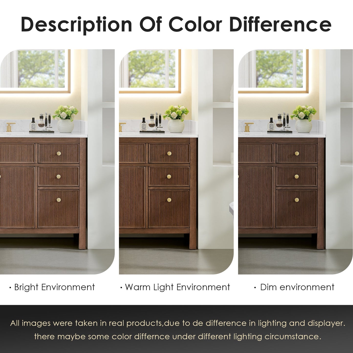 Cerrito 24" Single Bathroom Vanity with White Ceramic Integrated Sink
