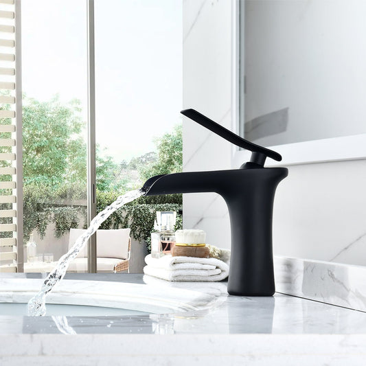Mayen Single Hole Single-Handle Waterfall Bathroom Faucet