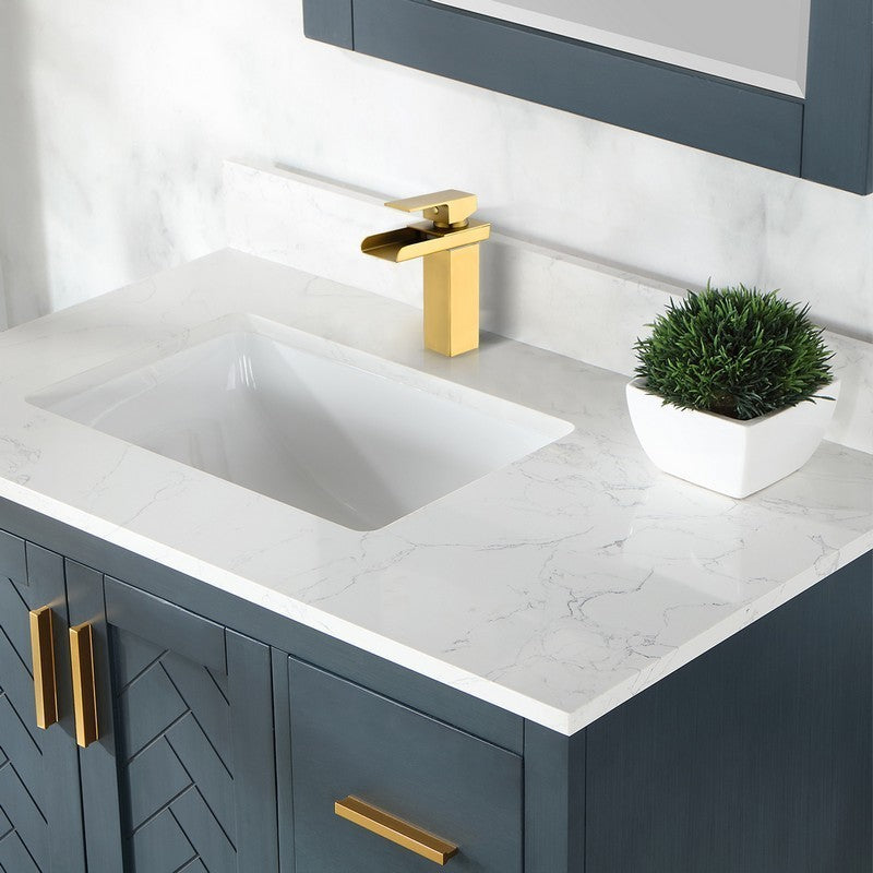 Sassor 7 Inch Single Hole Waterfall Bathroom Faucet - Brushed Gold
