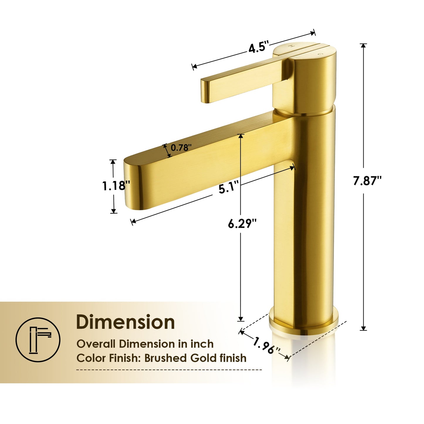 Stila Single Hole Single-Handle Bathroom Faucet