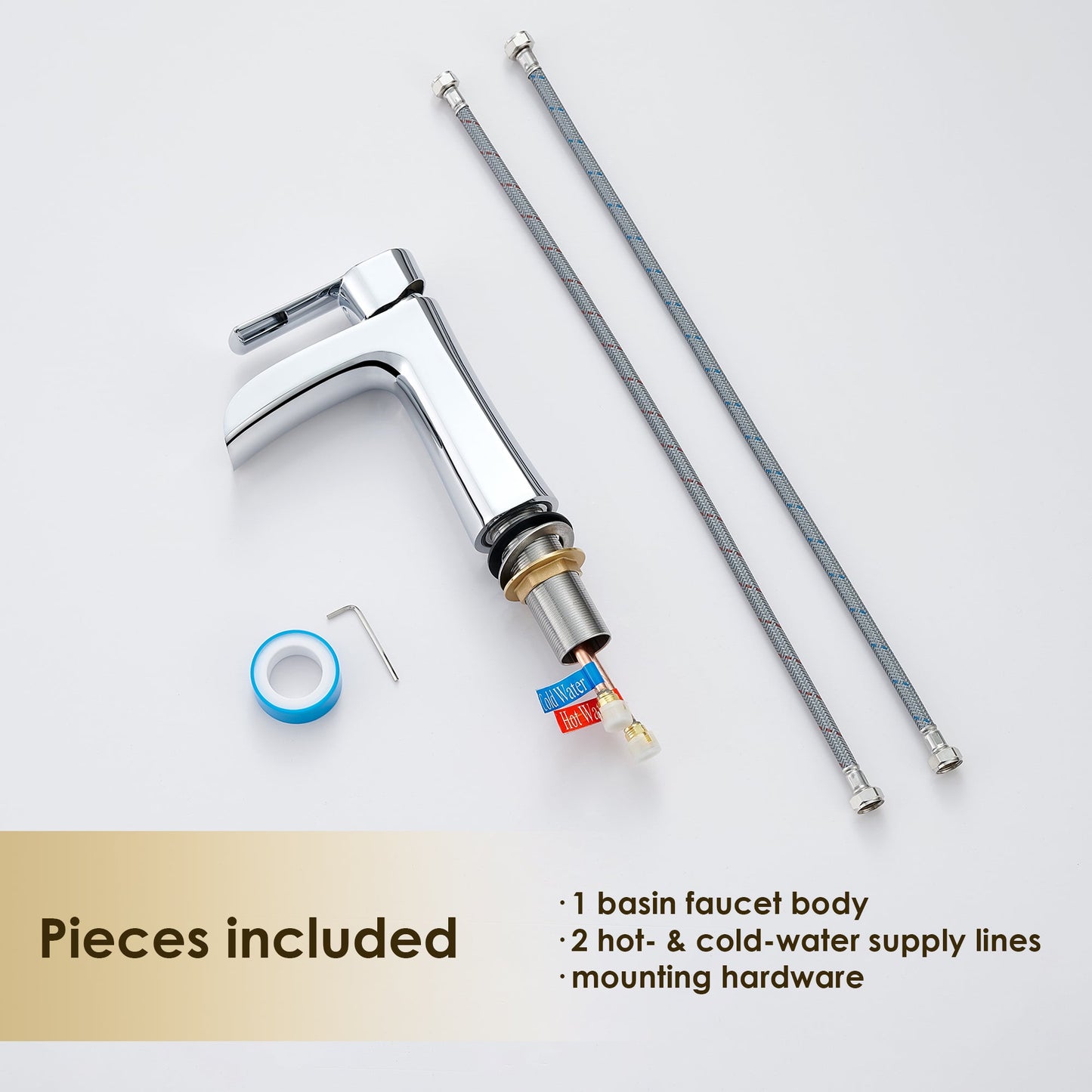 Tatcha Single Hole Single-Handle Waterfall Bathroom Faucet