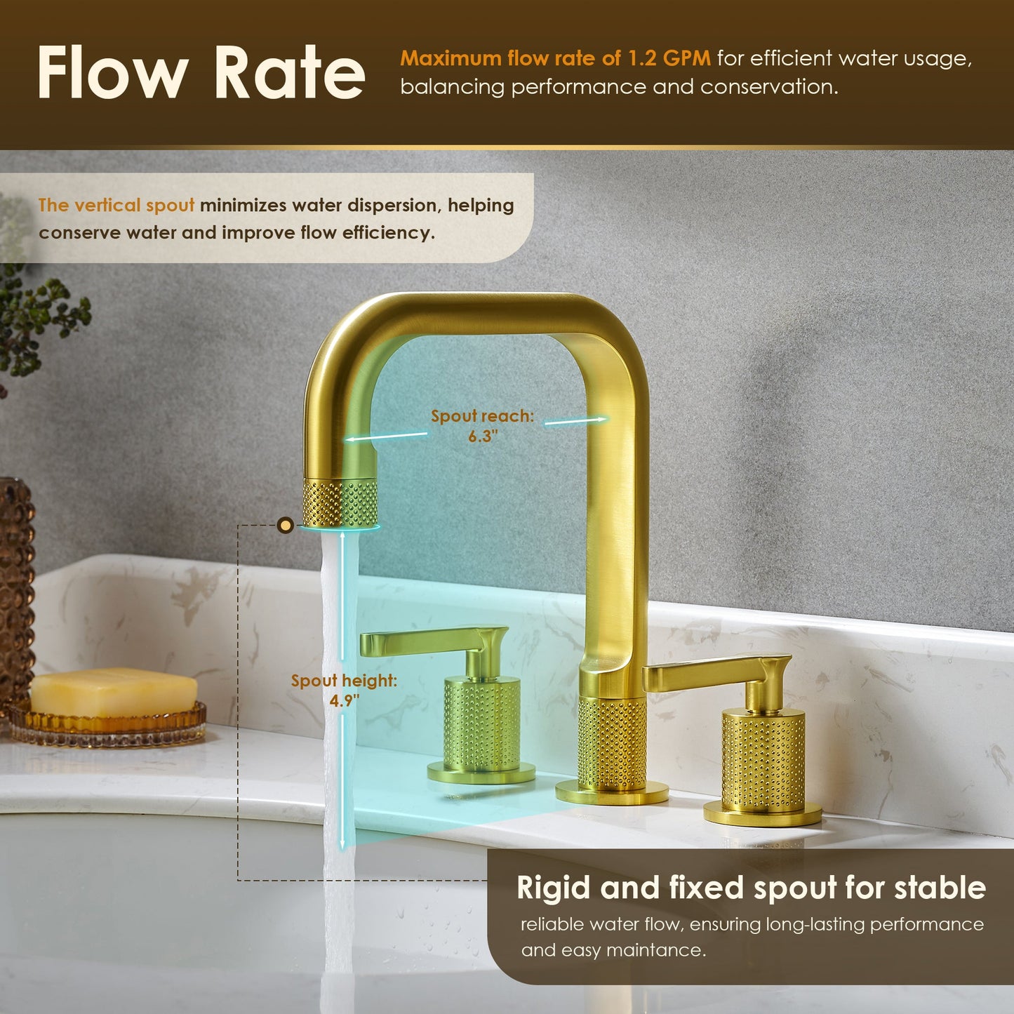 Wishful 8. in Widespread 2-Handle Bathroom Faucet