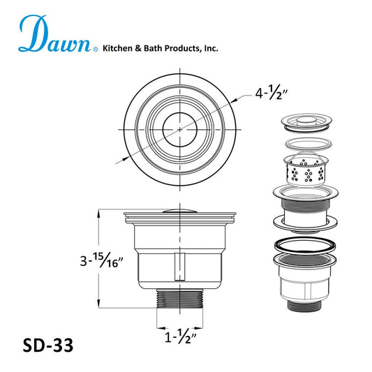 Strainer SD-33 (basket included)