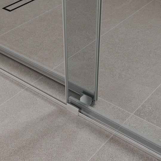VS Series Soft Closing Frameless Bypass Silding Shower Doors